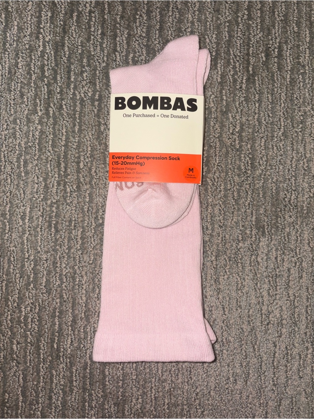 Bombas PINK Women's Everyday Compression Knee High Socks (15-20mmHg) size Medium